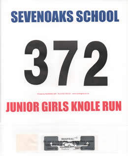 Race number and Chip